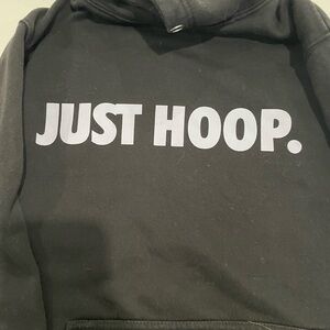 Black 'Just Hoop' Hoodie